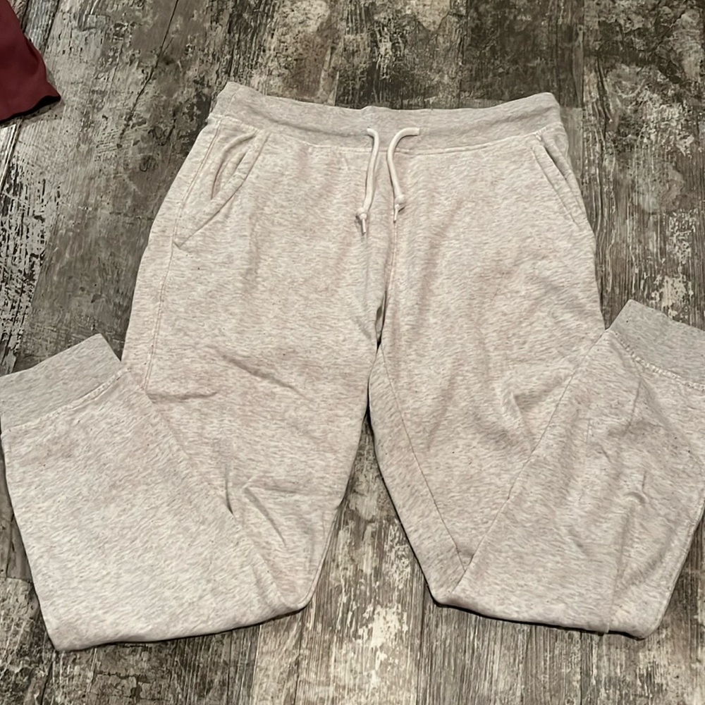 Small Gray/White Old Navy Sweatpants